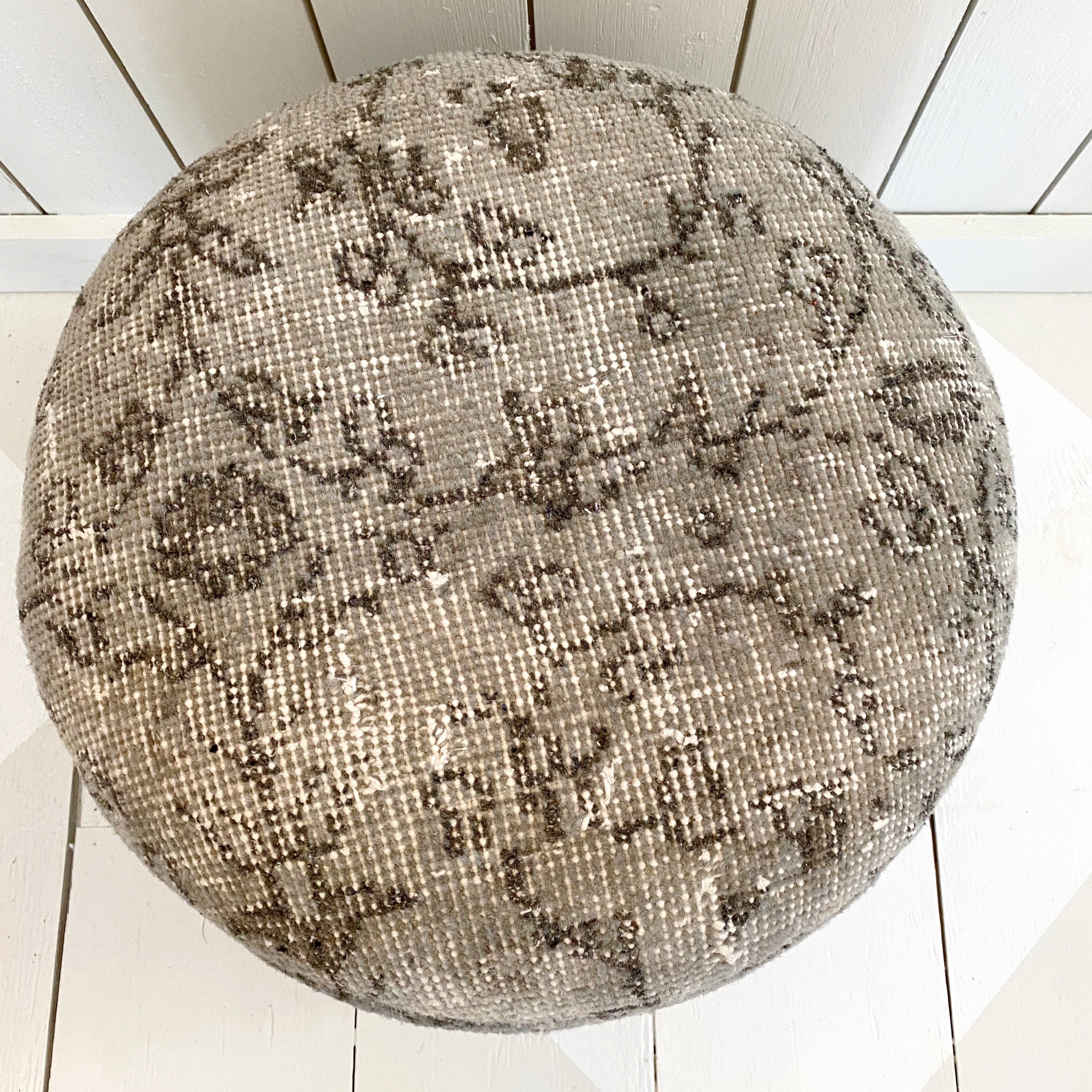 VINTAGE TURKISH RUG OTTOMAN {SM}