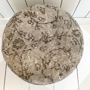 VINTAGE TURKISH RUG OTTOMAN {SM}