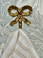 VINTAGE BRASS BOW WALL HOOK