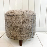 VINTAGE TURKISH RUG OTTOMAN {SM}
