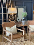 LEATHER SLING CHAIR