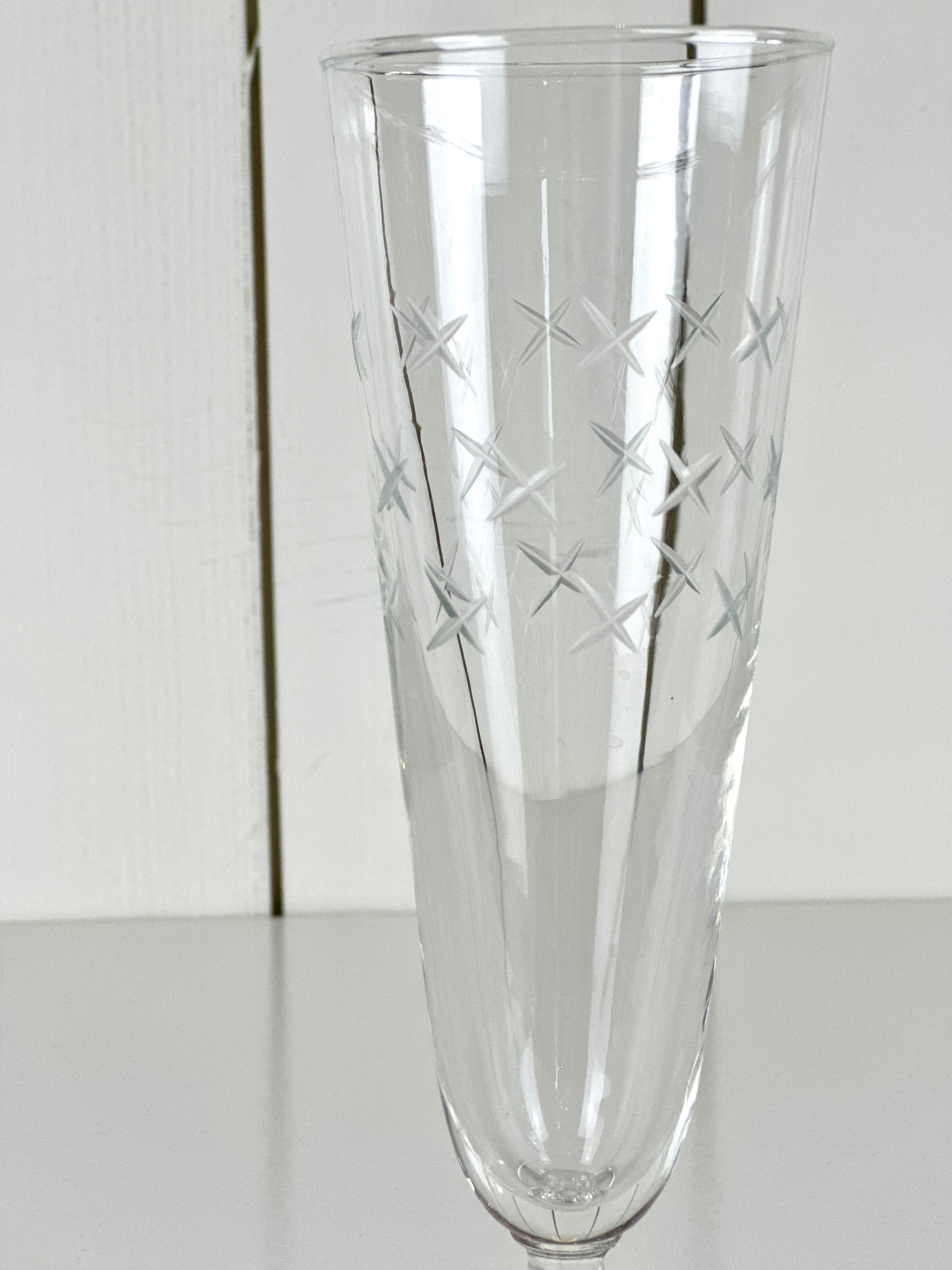 LIBBEY STARDUST CUT PILSNER GLASS