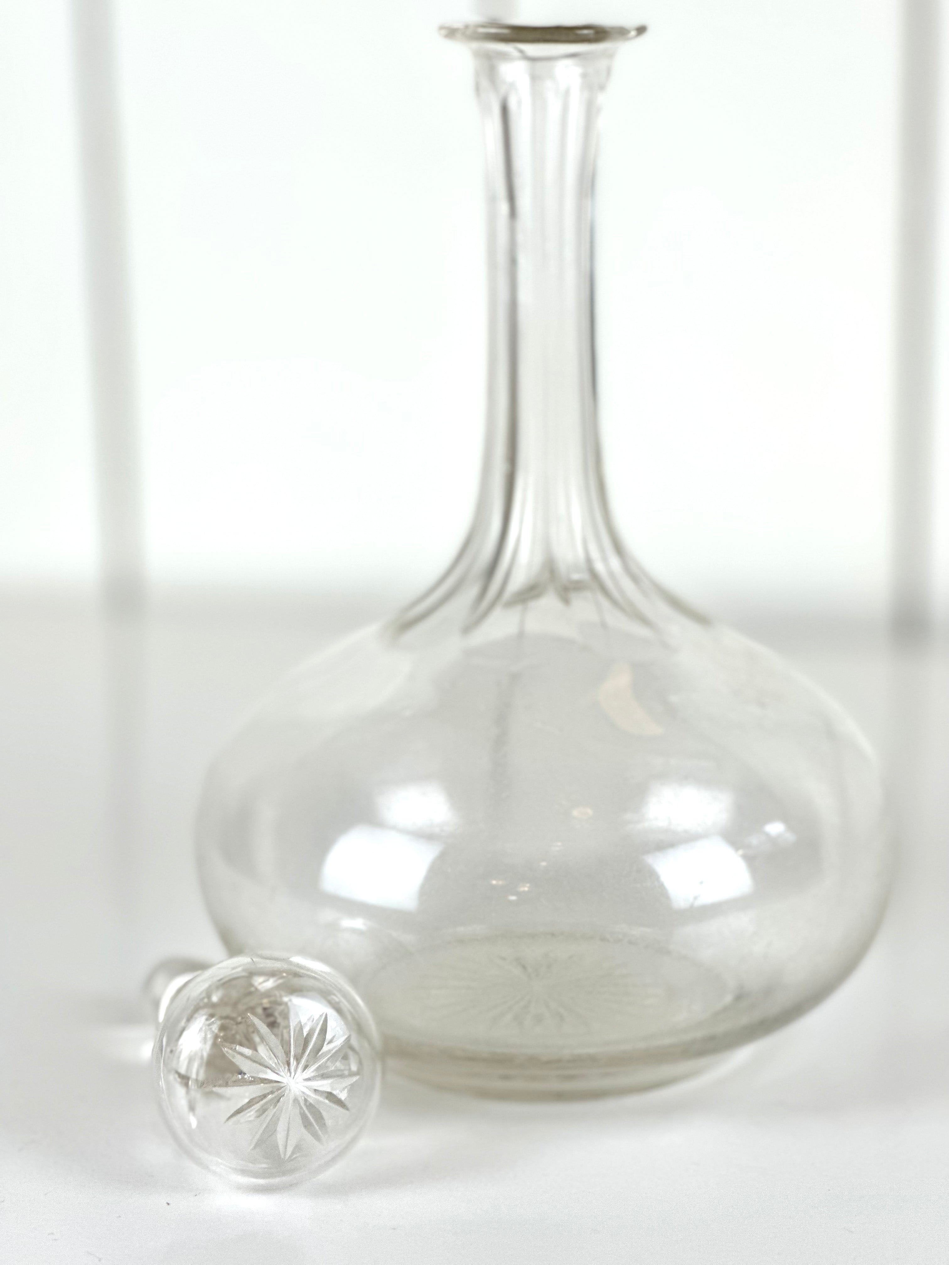 VINTAGE CUT GLASS DECANTER