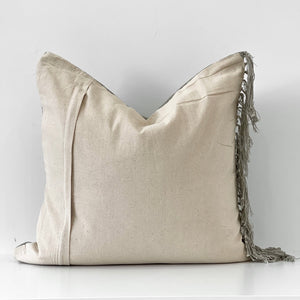 HAND-LOOMED FRINGE SQUARE PILLOW