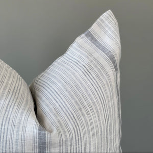 LINEN STRIPED SQUARE PILLOW